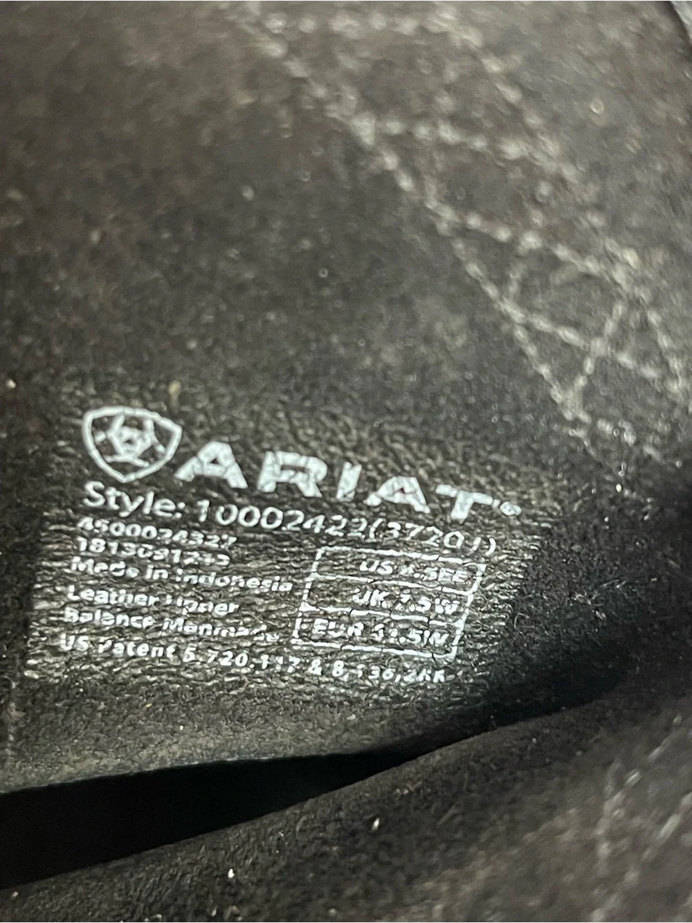 Ariat Mens Sierra Cowboy Western Work Boot BLK Leather 10002422 37201 SZ 8.5EE